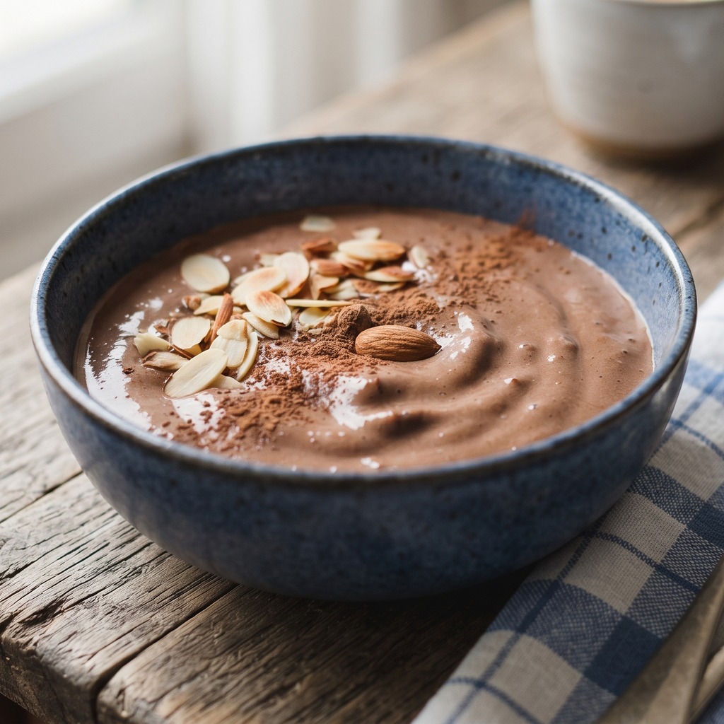 Smoothie aux amandes et au cacao