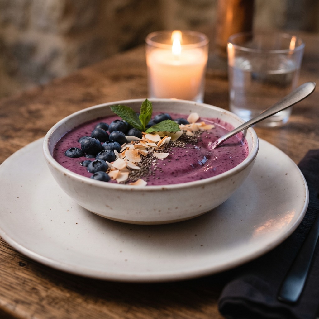 Smoothie aux myrtilles