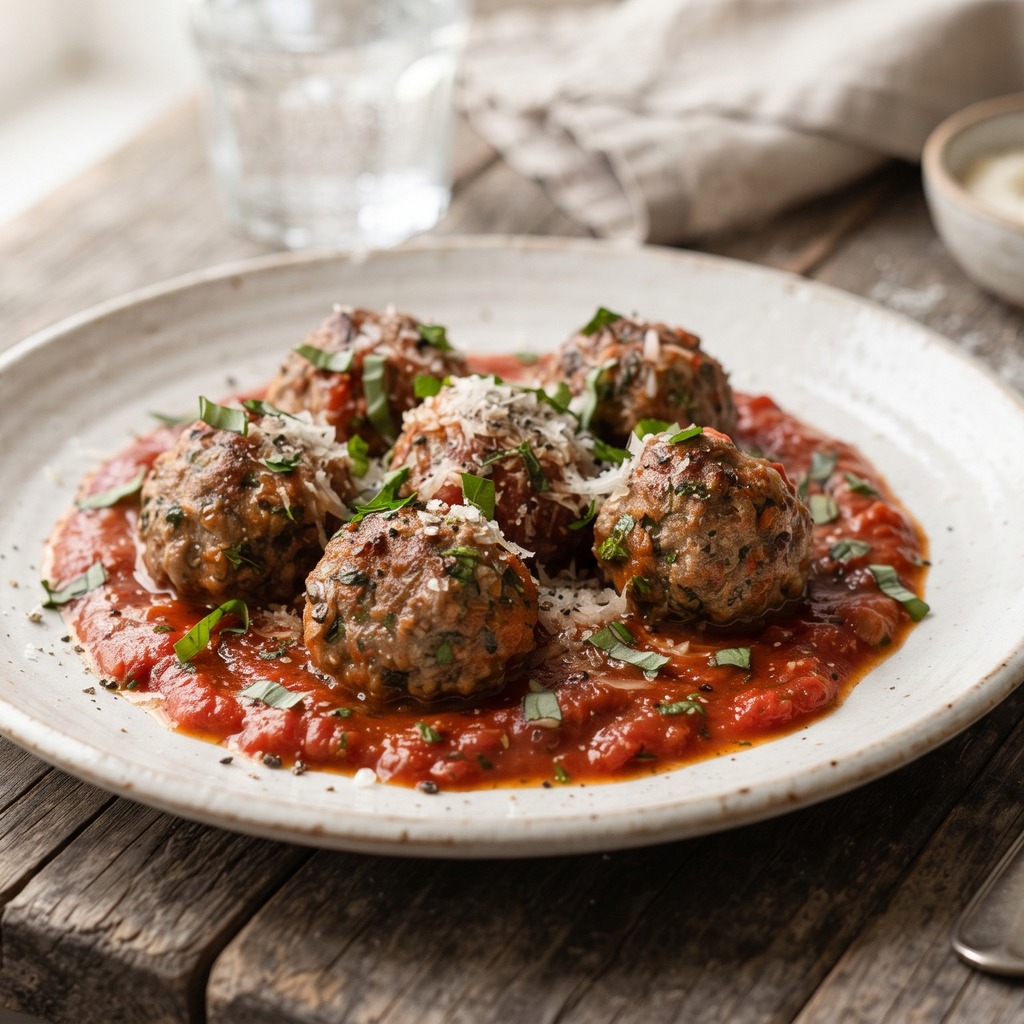 Boulettes de bœuf sauce marinara