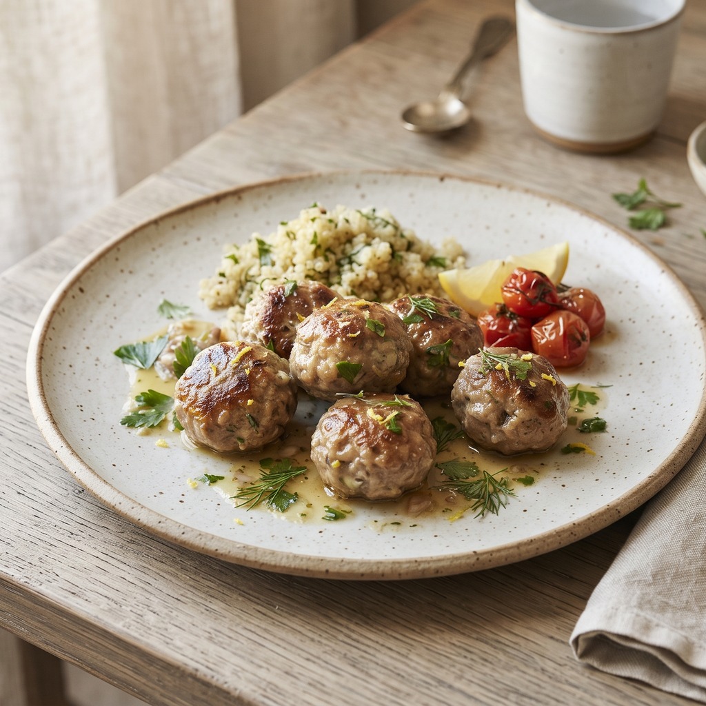 Boulettes d'agneau au citron et à l'ail
