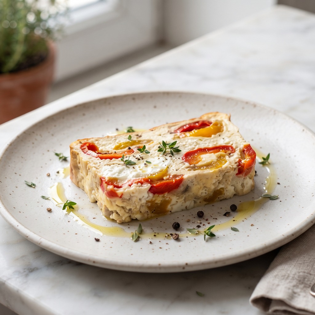 Terrine de poivrons au chèvre frais