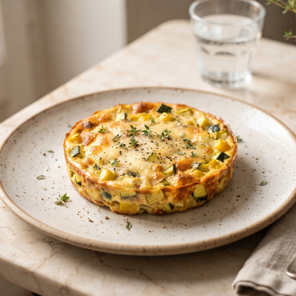 Flan de courgettes au comté